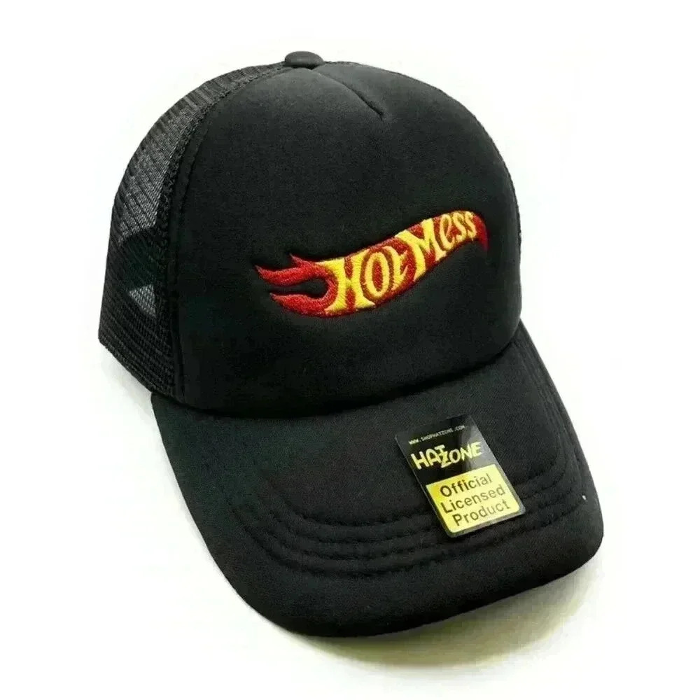Hot Mess Mesh Trucker Snapback (Black)
